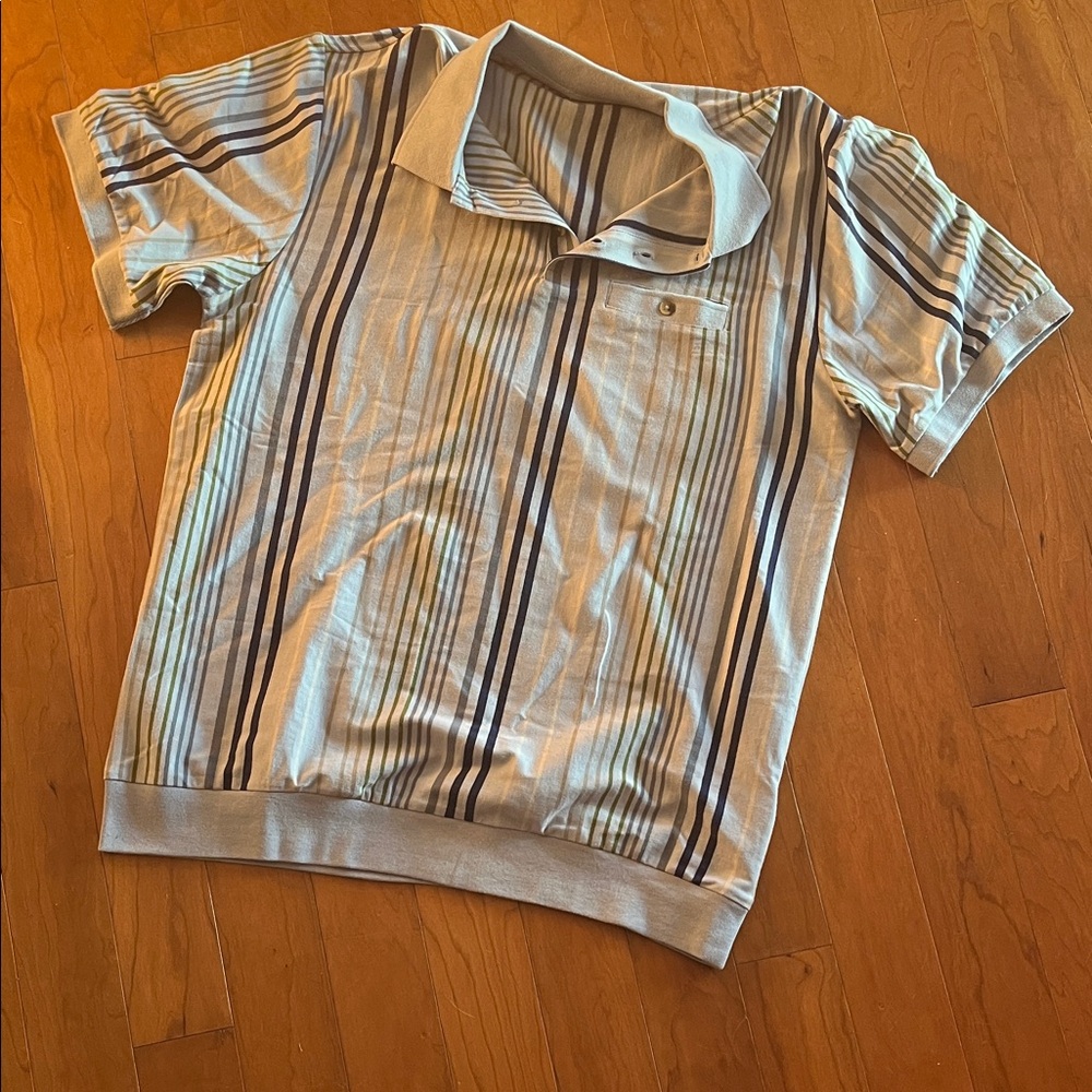 NWOT - John Blair Striped Polo Shirt